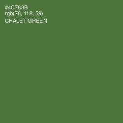 #4C763B - Chalet Green Color Image